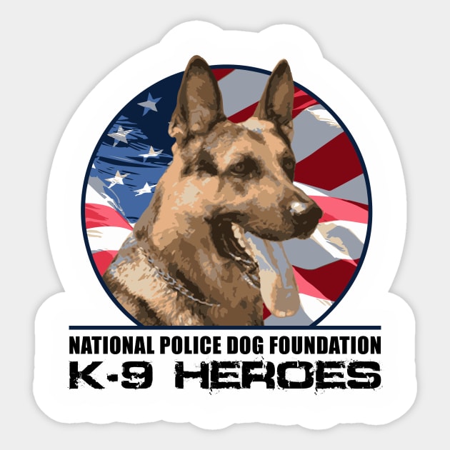 K-9 Heroes Sticker by National Police Dog Foundation